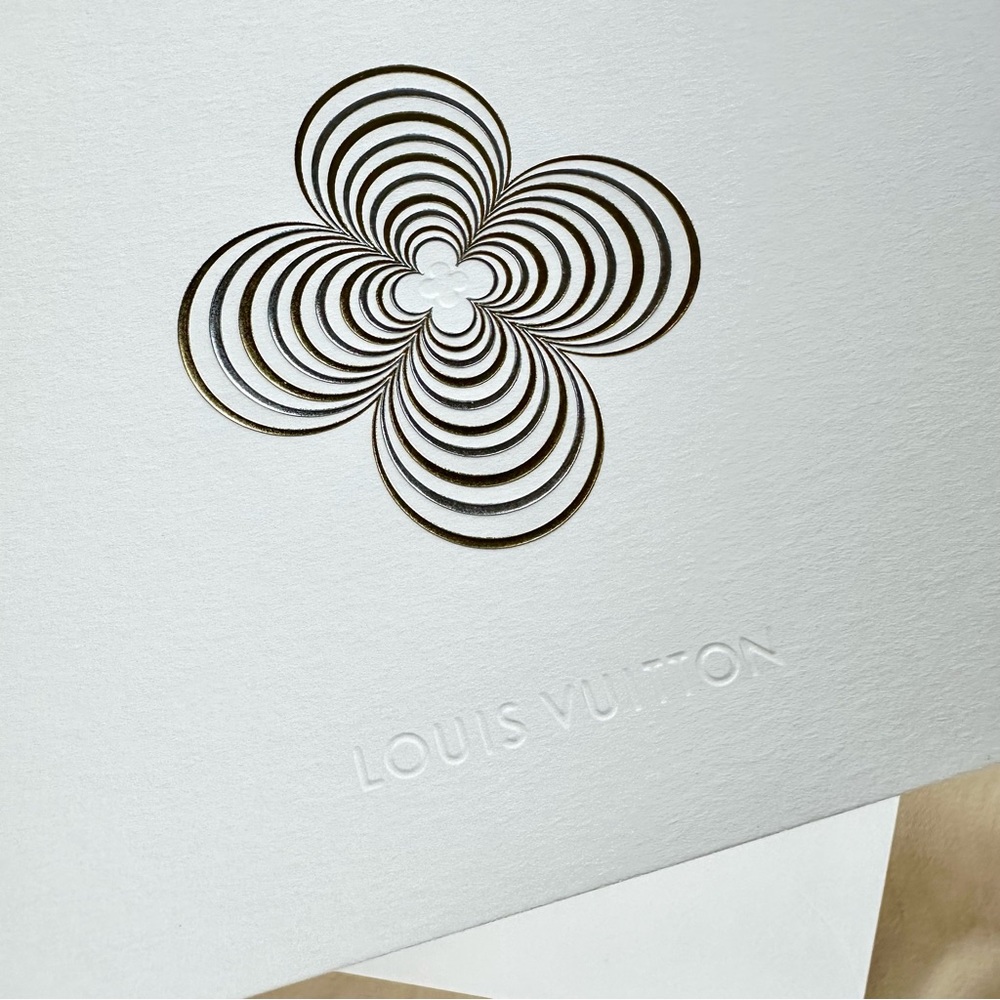 Louis Vuitton GORGEOUS Season’s Greetings large holiday card and envelope - Picture 2 of 7